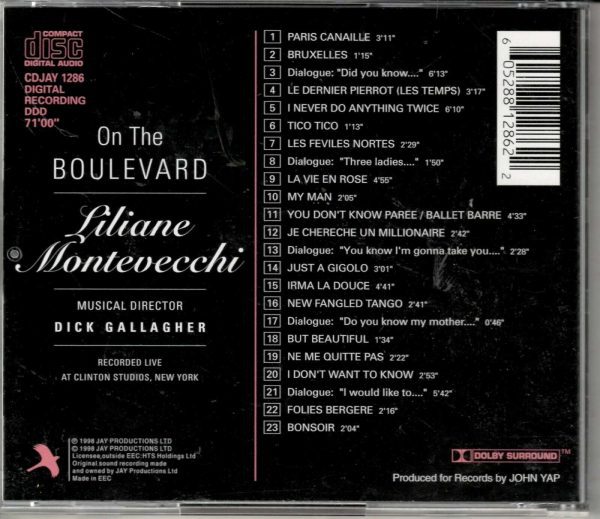 On the Boulevard -Original Cast Recording - CD - Image 3