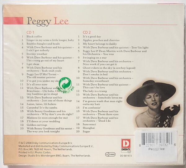 PEGGY LEE - SIMPLY THE BEST   CD BRAND NEW