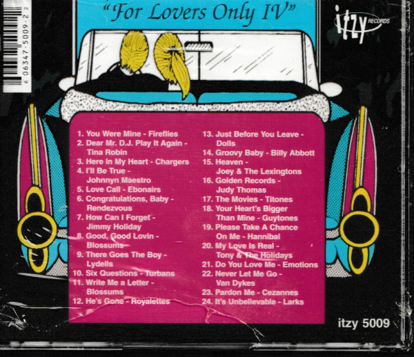 PITTSBURGH'S FAVORITE OLDIES CD FOR LOVERS ONLY VOL IV - BRAND NEW - Image 3