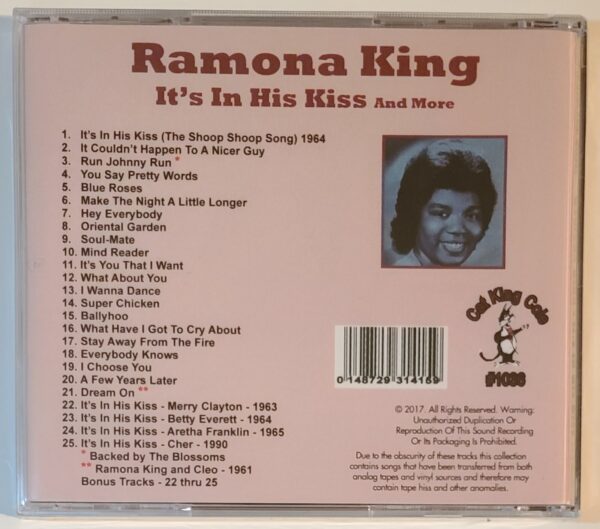RAMONA KING - IT'S IN HIS KISS  CD BRAND NEW - Image 3