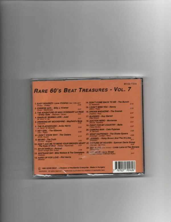 RARE 60'S BEAT TREASURES VOL 7-CD - Image 3