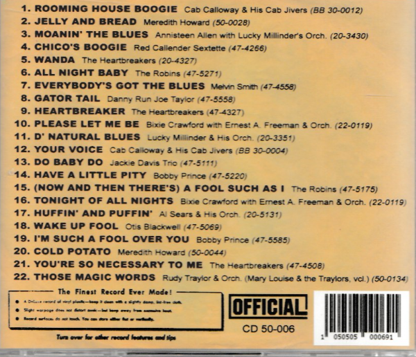 RCA VICTOR RHYTHM AND BLUES - VOL 1 CD BRAND NEW - Image 3