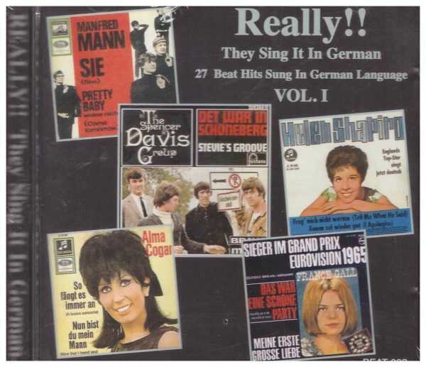 REALLY!! THEY SING IT IN GERMAN - VOL 1 - 27 HITS IN GERMAN  - CD  - BRAND NEW
