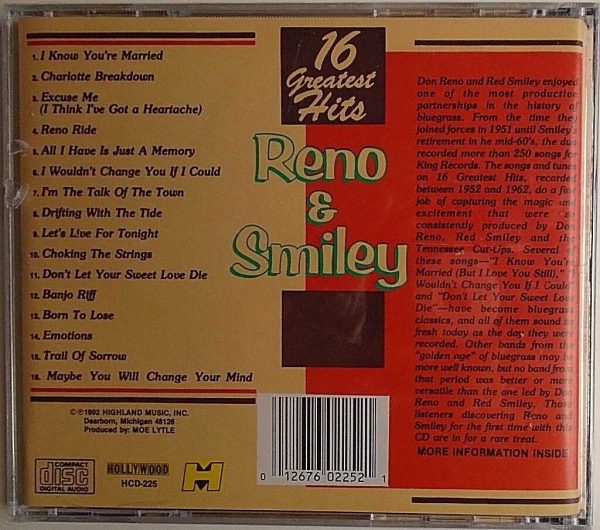 RENO & SMILEY - CD - 16 Greatest Hits - BRAND NEW - Image 3