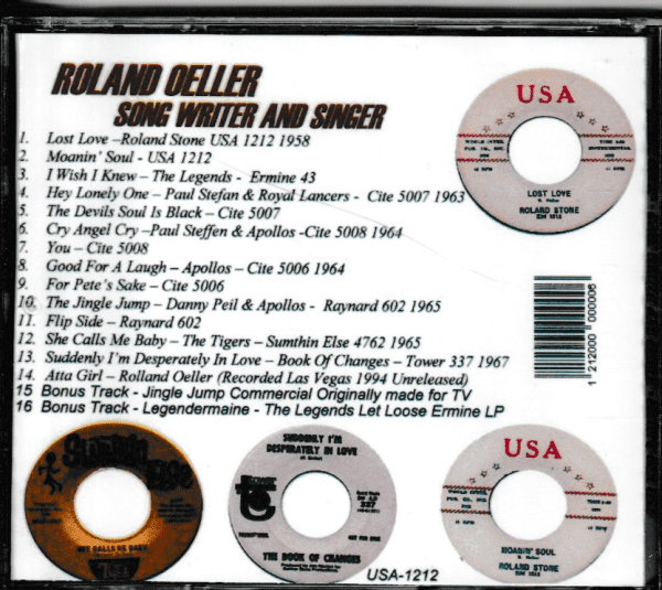 ROLAND OELLER SONG WRITER AND SINGER CD - BRAND NEW - Image 3