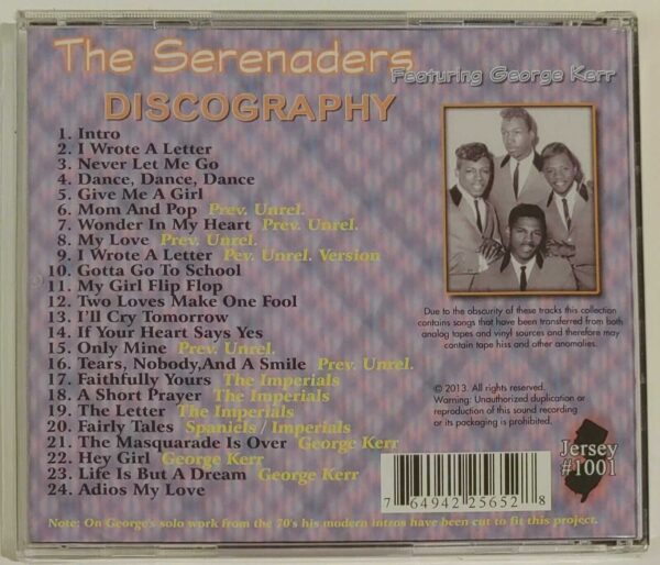 SERENADERS - DISCOGRAPHY  CD     BRAND NEW - Image 3