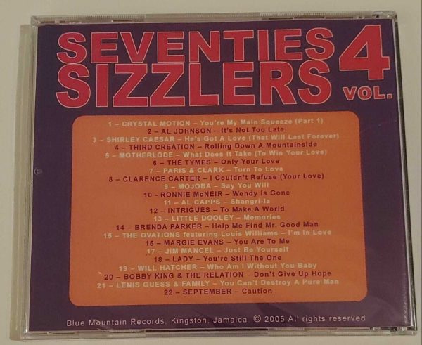 SEVENTIES SIZZLERS - VOL 4  CD     BRAND NEW - Image 3