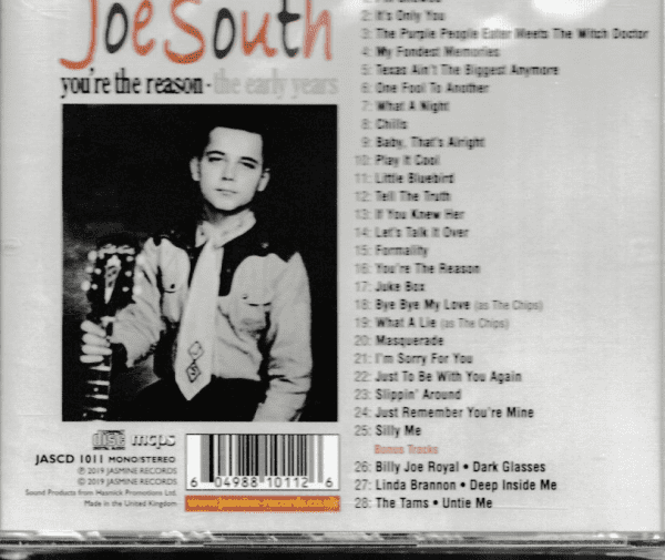 SOUTH, JOE - YOU'RE THE REASON CD - BRAND NEW - Image 3