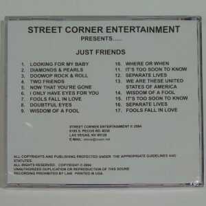 STREET CORNER ENTERTAINMENT- PRESENTS JUST FRIENDS   CD     BRAND NEW