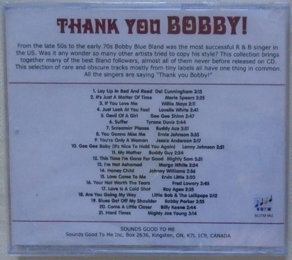 THANK YOU BOBBY (BOBBY BLAND)-Various Artist - 21 Tracks - BRAND NEW - CD - Image 3