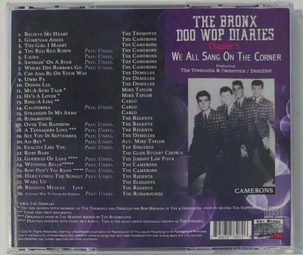 THE BRONX DOO WOP DIARIES - CHAPTER 5   CD  BRAND NEW - Image 3
