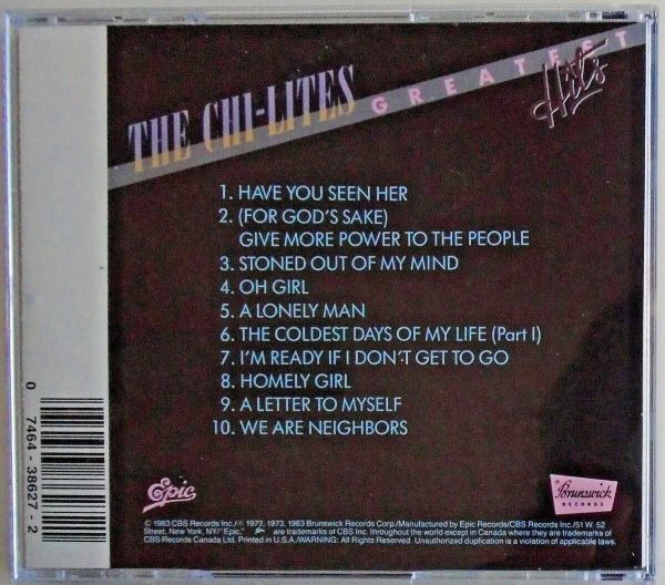 THE CHI-LITES - CD - Greatest Hits - LIKE NEW - Image 3