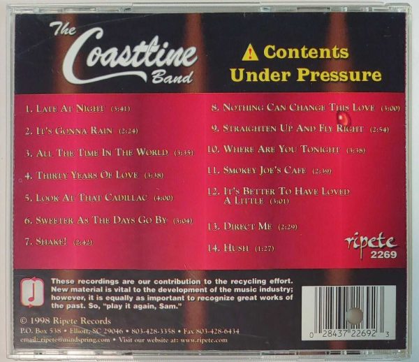THE COASTLINE BAND - CONTENTS UNDER PRESSURE   CD   VERY GOOD - Image 3