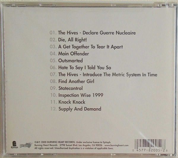 THE HIVES - CD - Veni Vidi Vicious - BRAND NEW - Image 3