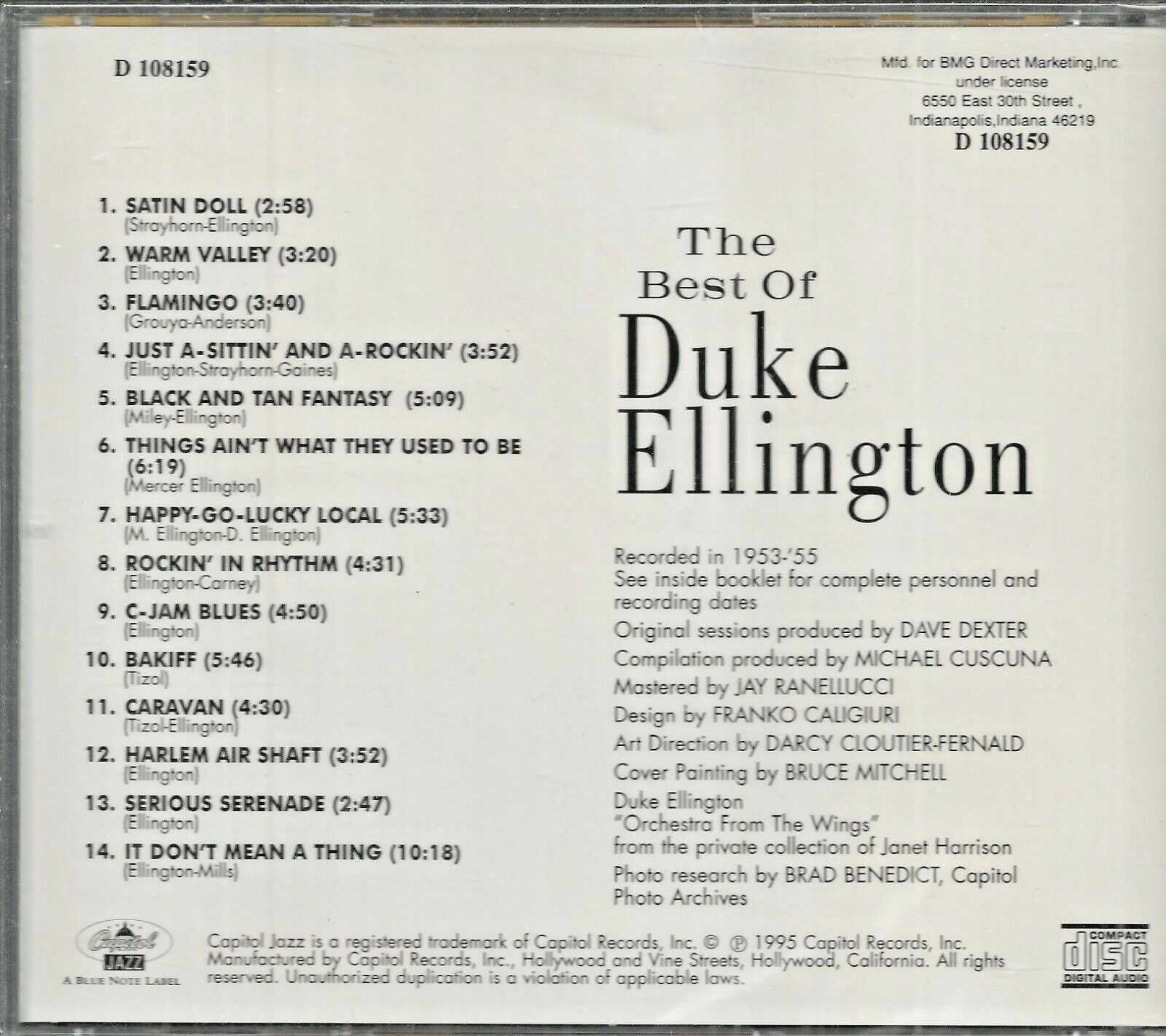 The Best Of DUKE ELLINGTON - CD - Brand New - Image 3