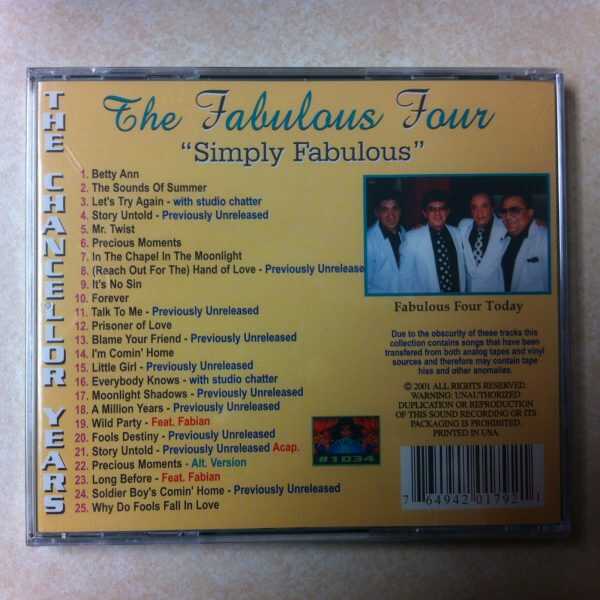 The Fabulous Four CD  - Simply Fabulous  Brand New    25 Tracks on Crystal Ball - Image 3