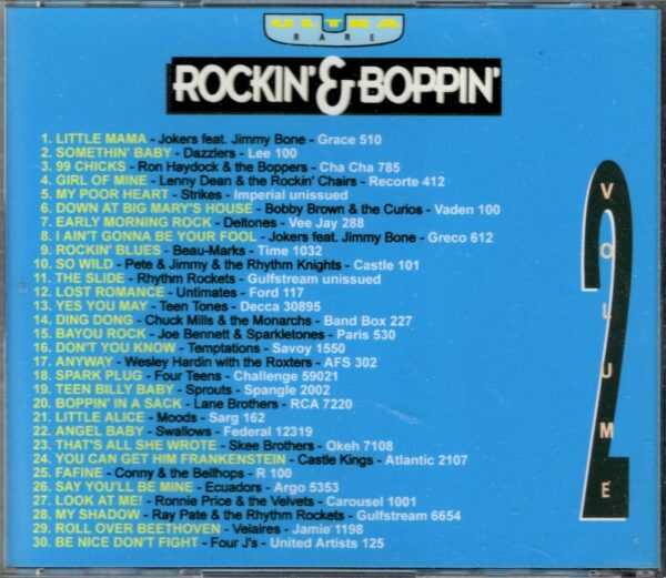 Ultra Rare Rockin' & Boppin' - Vol 2 - CD - Brand New - Image 3