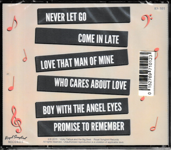 VICKY TAFOYA AND THE BIG BEAT CD NEVER LET GO VOL 1 - BRAND NEW - Image 3