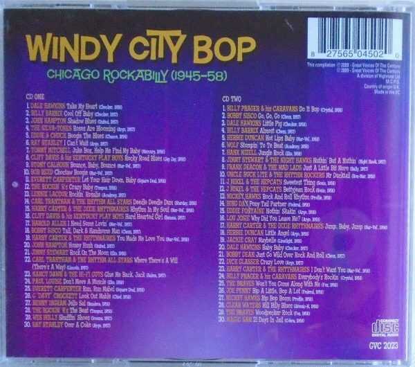 WINDY CITY BOP - 2 CD - Chicago Rockabilly 1945-58 - VERY GOOD CONDITION - Image 3