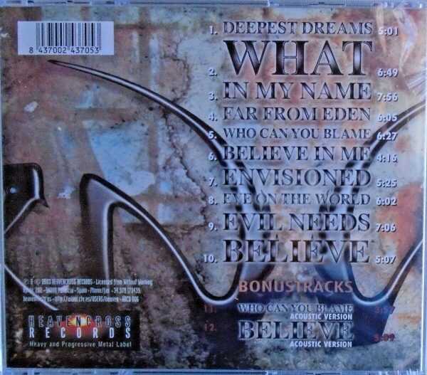 WITHOUT WARNING - CD - Believe - BRAND NEW - Image 3