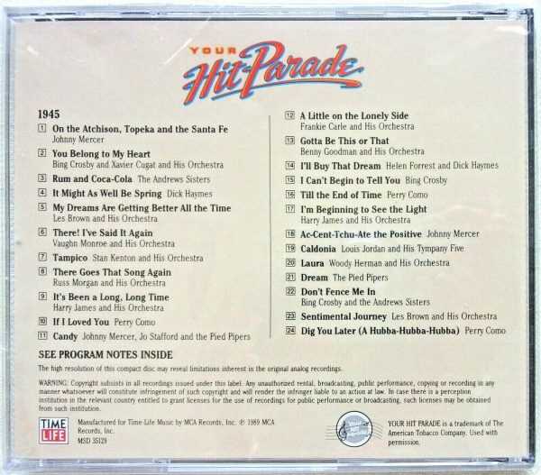 YOUR HIT PARADE 1945 - CD - Brand New - Image 3