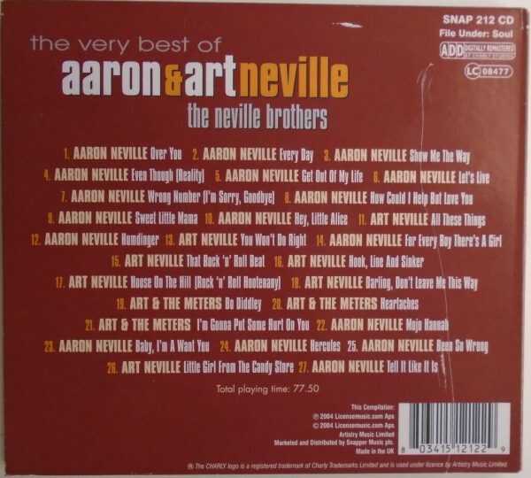 AARON & ART NEVILLE - CD  - The Very Best Of The Neville Brothers - VERY GOOD - Image 3