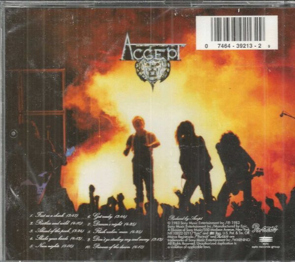ACCEPT CD - Restless and Wild   Brand New  Import - Image 3
