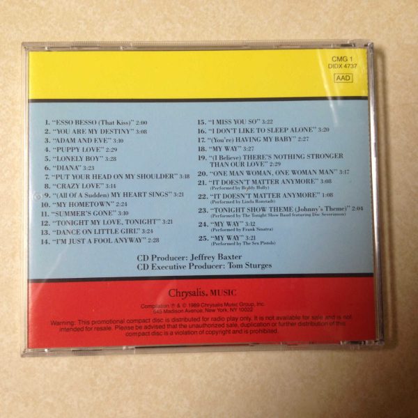 ANKA, PAUL - 20 ORIGINAL MASTERS- AUDIO CD - Image 3