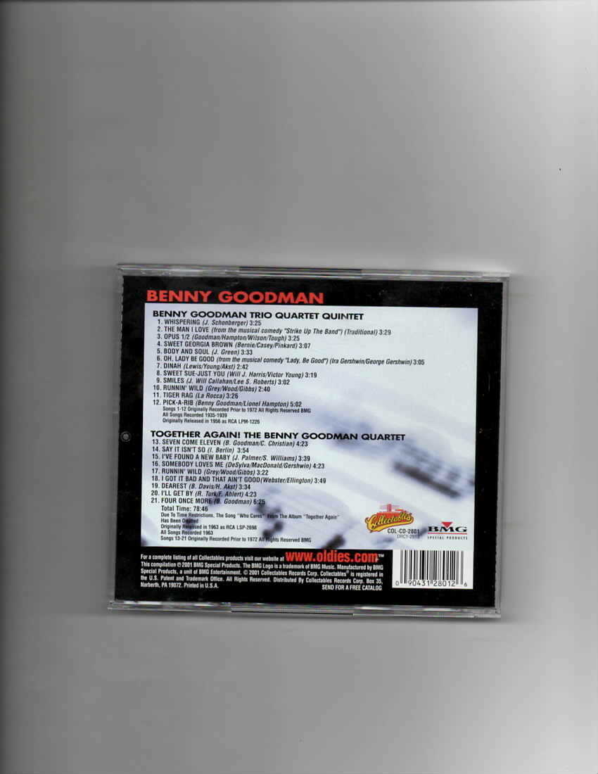 BENNY GOODMAN-SEXTET/SLIPPED DISC 1945-1946-CD - Image 3