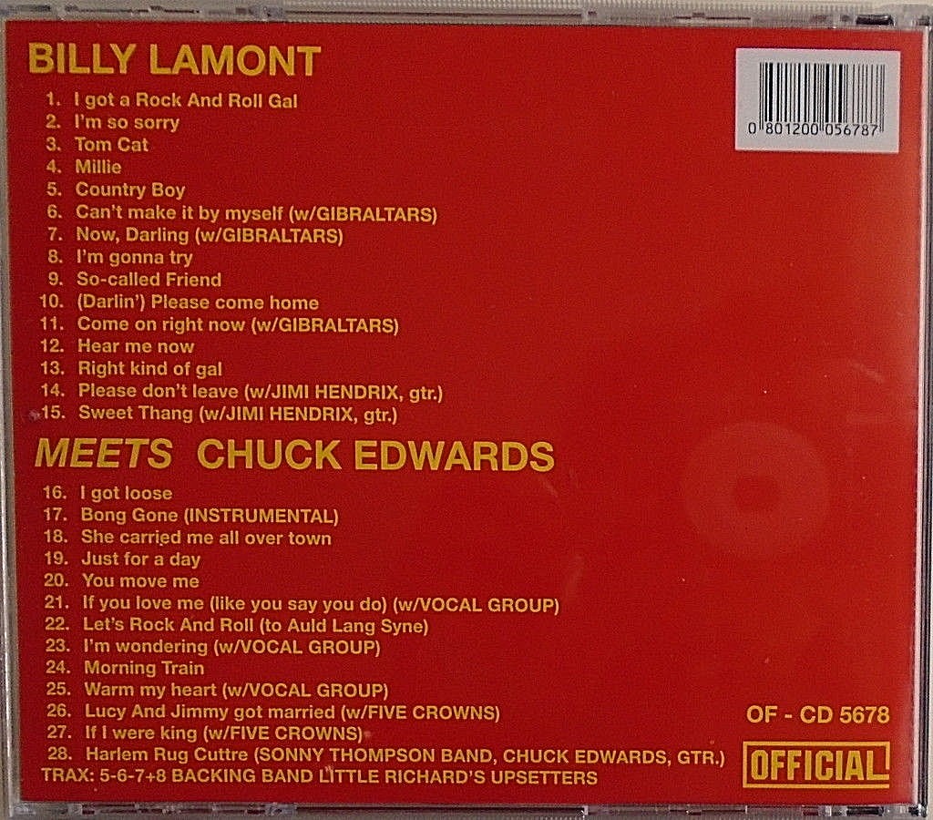 BILLY LAMONT - CD - Meets CHUCK EDWARDS - LIKE NEW - Image 3