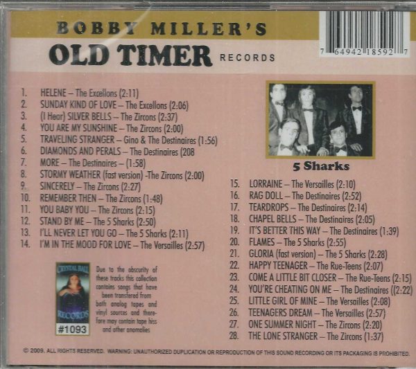 BOBBY MILLER'S - Old Timer Records - CD - BRAND NEW - Image 3