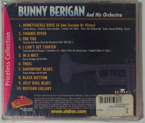 BUNNY BERIGAN - BIG BAND CLASSICS     IN THE MOOD   CD     BRAND NEW - Image 3