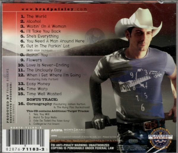 Brad Paisley - Time Well Wasted - CD - Brand New - Image 3