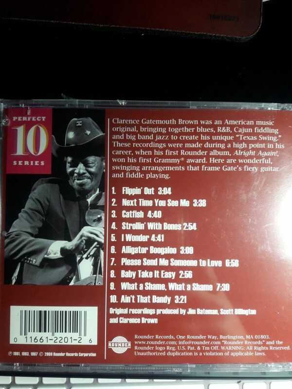 CLARENCE BROWN- GATEMOUTH -FLIPPIN' OUT-CD - Image 3