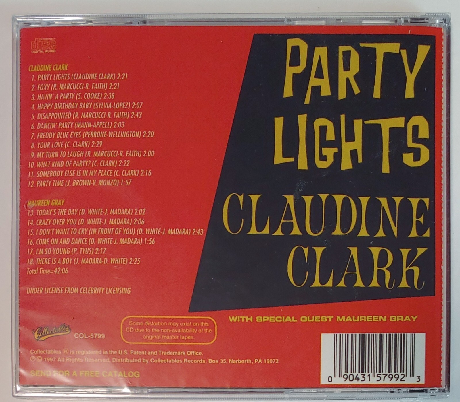 CLAUDINE CLARK - PARTY LIGHTS CD BRAND NEW - Image 3