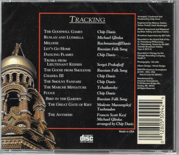 Chip Davis - To Russia With Love - CD - Brand New! - Image 3