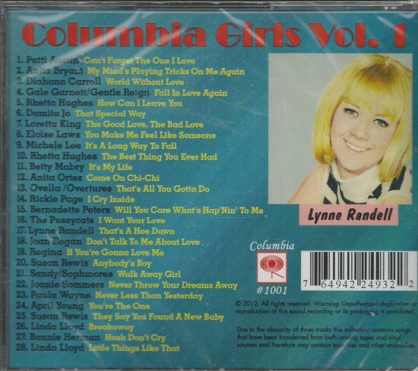 Columbia Girls CD BRAND NEW - Image 3