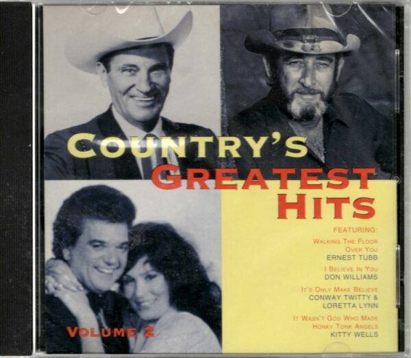 Country's Greatest Hits - Vol 2 - CD - Brand New!