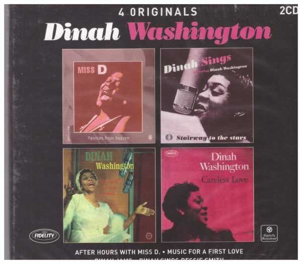 DINAH WASHINGTON CD - 4 Originals 2 CD Set  Brand New