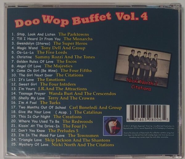 DOO WOP BUFFET - VOL 4   CD BRAND NEW - Image 3