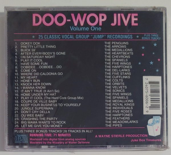 DOO WOP JIVE - VOLUME 1   CD BRAND NEW - Image 3