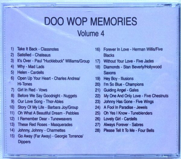 DOO WOP MEMORIES - CD - Volume 4 - BRAND NEW - Image 3