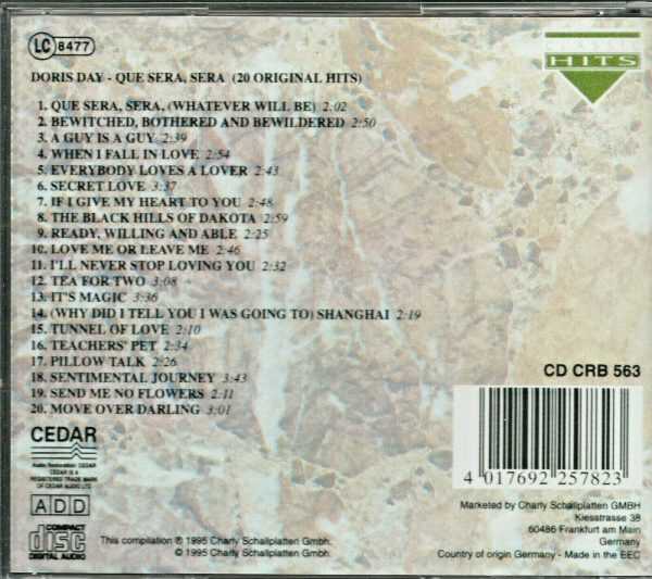 DORIS DAY - CD - Que Sera Sera - BRAND NEW - Image 3