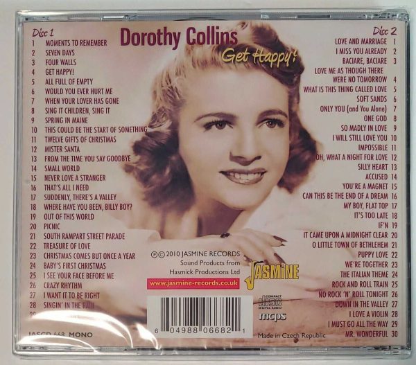 DOROTHY COLLINS - GET HAPPY   CD   BRAND NEW - Image 3