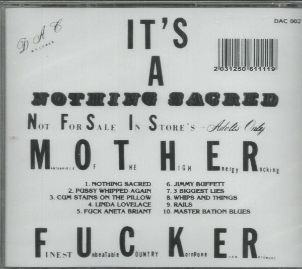 David Allen Coe CD - Nothing Sacred     BRAND NEW - Image 3