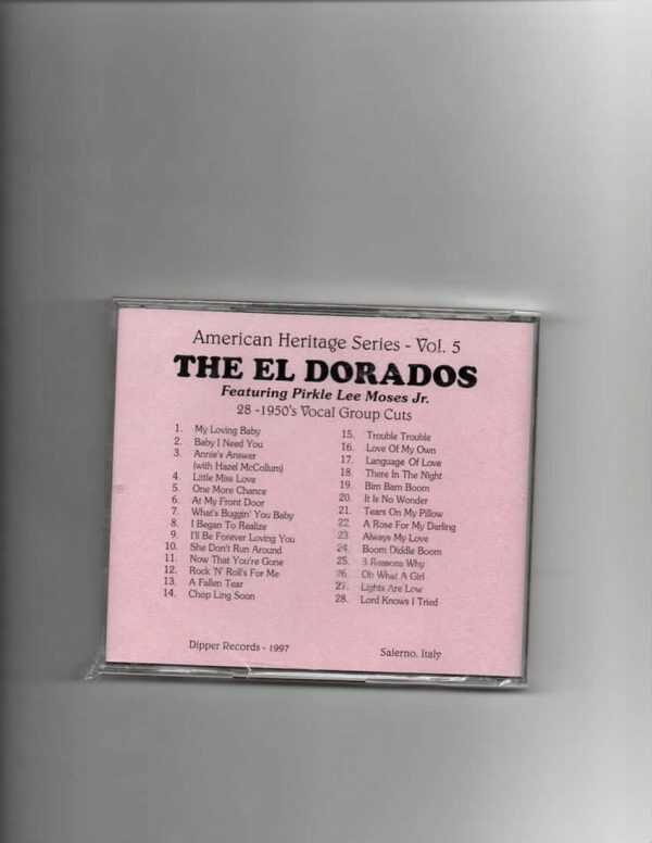 EL DORADOS FEAT. PIRKLE LEE MOSES-CD-BRAND NEW - Image 3