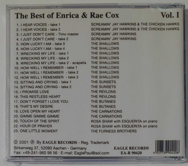 ENRICA AND RAE COX - BEST OF VOL 1   CD   BRAND NEW - Image 3