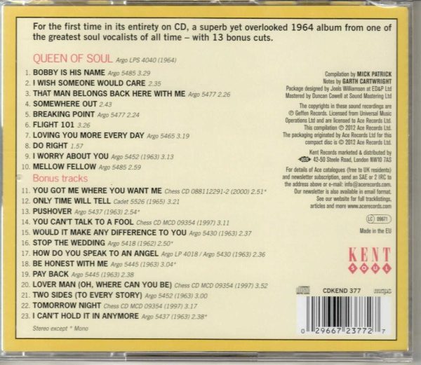 Etta James - Queen of Soul - CD- Brand New - Image 3