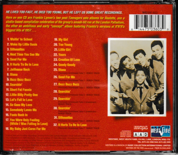 FRANKIE LYMON CD ROCK & ROLL - AT LONDON PALLADIUM - BRAND NEW - Image 3