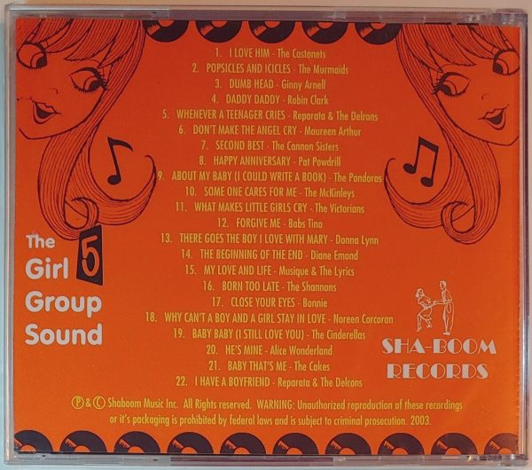 GIRL GROUP SOUND - VOL 5  (NEW)   CD BRAND NEW - Image 3